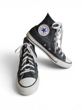 Converse Chuck Taylor All Star High Top Sneakers Black White 7.5